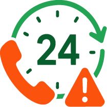 24 hour service icon